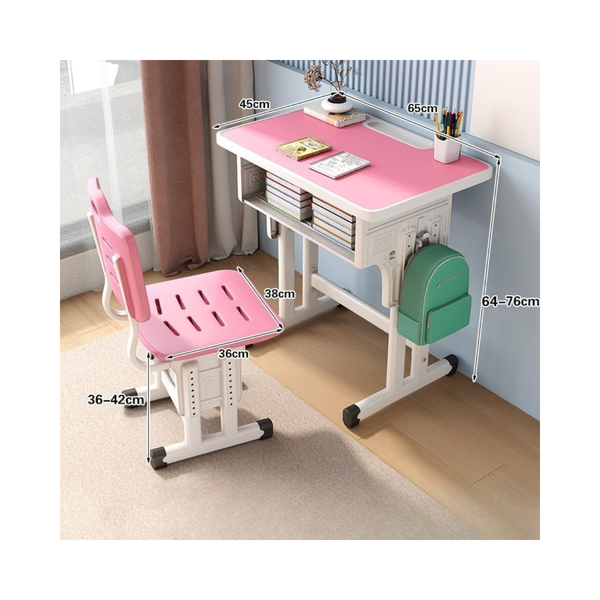Adjustable Kids Study Desk & Chair Set