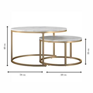 Aurora Nesting Coffee Table Set