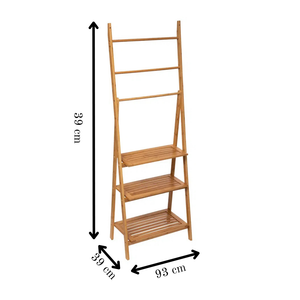 Bamboo Rack with Shelves