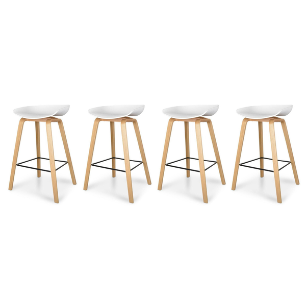 Scandinavian Bar Stool - Set of 4