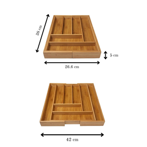 Expandable Bamboo Drawer Organizer