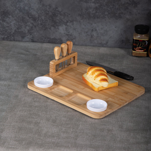 Bamboo Cheese Board Set