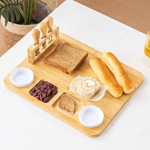 Bamboo Cheese Board Set