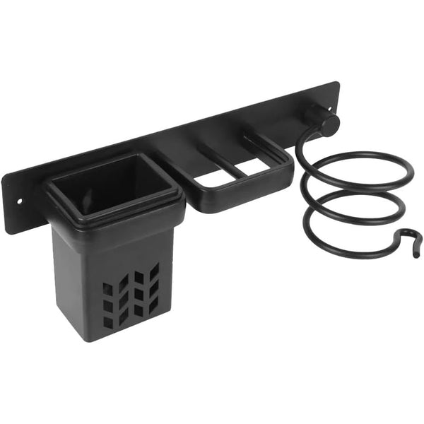 Wall-Mounted Hair Dryer & Styling Tool Organizer