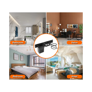 Wall-Mounted Hair Dryer & Styling Tool Organizer