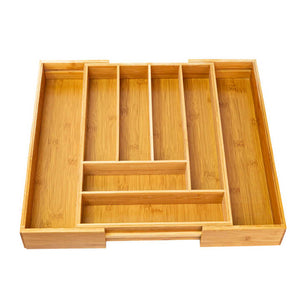 Expandable Bamboo Drawer Organizer