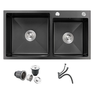 Modern Double Bowl Stainless Steel Kitchen Sink