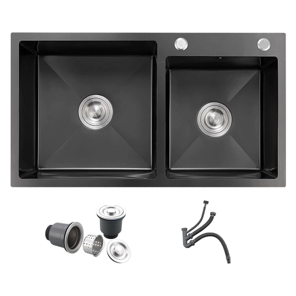 Modern Double Bowl Stainless Steel Kitchen Sink