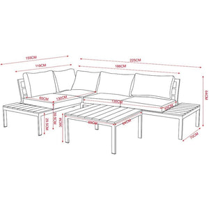 Outdoor Patio Corner Lounge Set