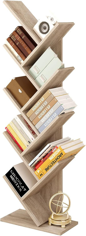 Arlo Tree-Style Bookshelf - 8-Tier Book Rack
