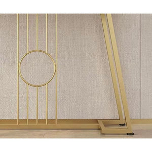 Aurelia Gold Console Table with Marble Top