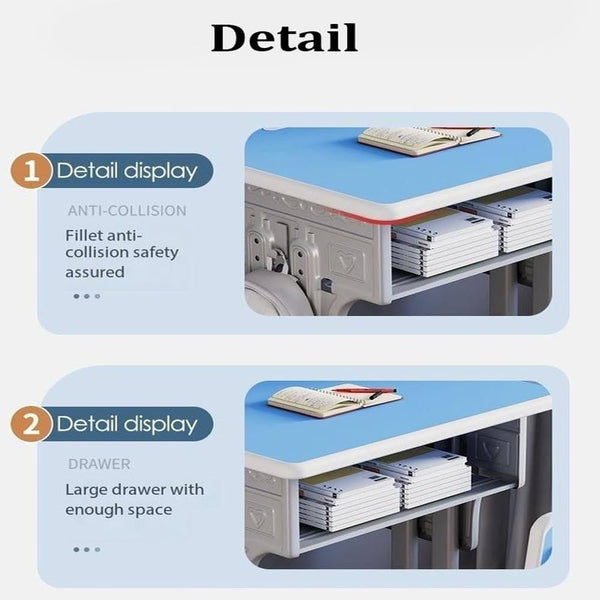 Adjustable Kids Study Desk & Chair Set