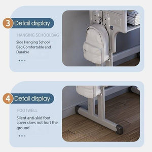 Adjustable Kids Study Desk & Chair Set