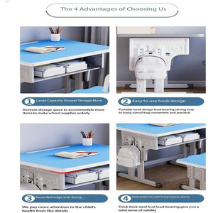 Adjustable Kids Study Desk & Chair Set