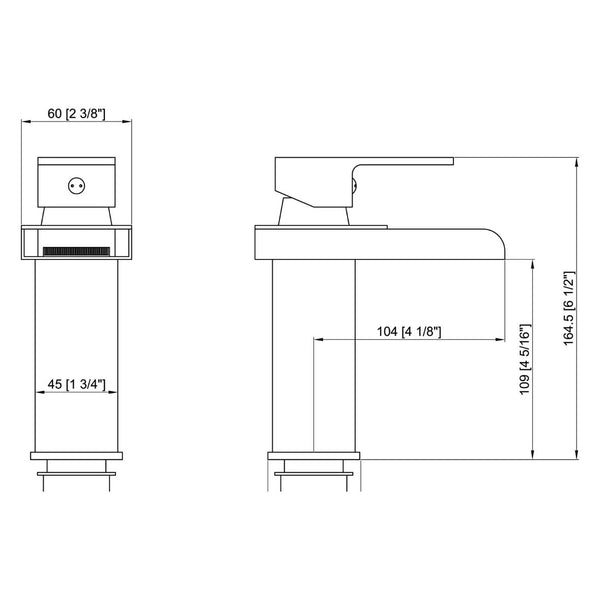 Cascade Modern Waterfall Faucet Mixer/Tap