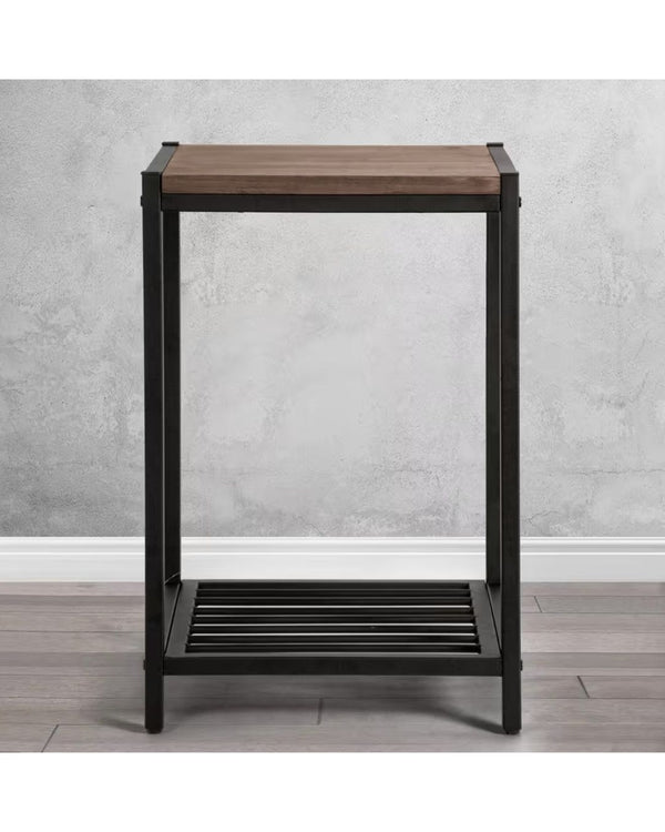 LoftEdge Industrial Side Table