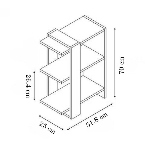 Arden Frame 2-Tier Bookcase