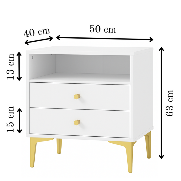 Liora 2 Drawer Night Stand