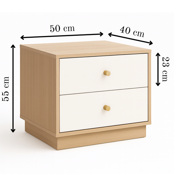 Rovelle 2-Drawer Night Stand