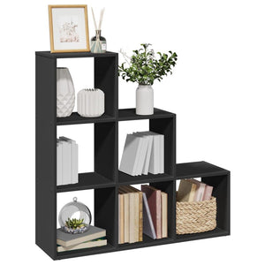 Modular 6-Cube Staircase Display Shelf