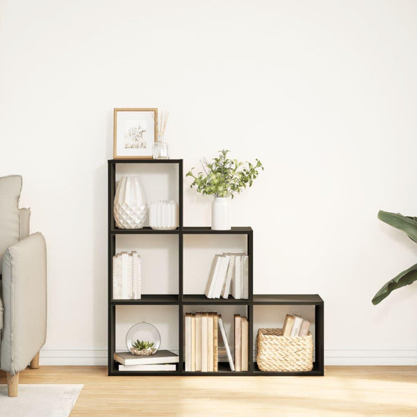 Modular 6-Cube Staircase Display Shelf