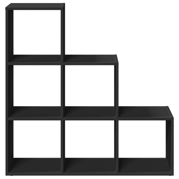 Modular 6-Cube Staircase Display Shelf