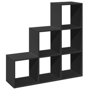 Modular 6-Cube Staircase Display Shelf