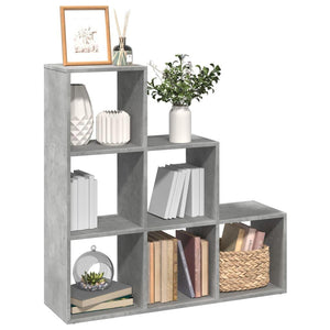 Modular 6-Cube Staircase Display Shelf