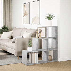 Modular 6-Cube Staircase Display Shelf