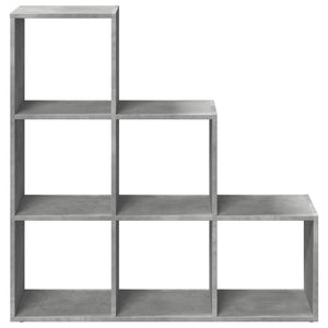 Modular 6-Cube Staircase Display Shelf