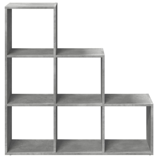 Modular 6-Cube Staircase Display Shelf