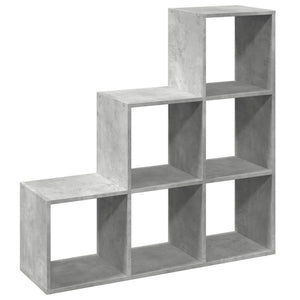 Modular 6-Cube Staircase Display Shelf