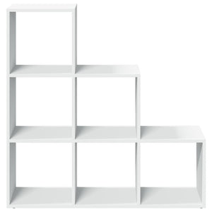 Modular 6-Cube Staircase Display Shelf