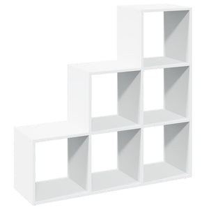 Modular 6-Cube Staircase Display Shelf