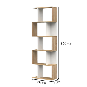 Geometric 5-Tier Display Shelf