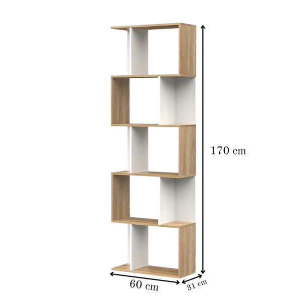 Geometric 5-Tier Display Shelf