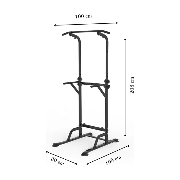 Multi-Function Power Tower Pull-Up & Dip Station