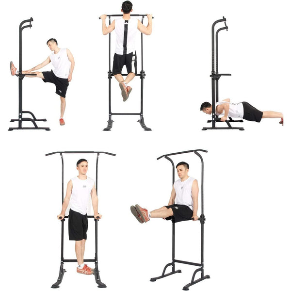 Multi-Function Power Tower Pull-Up & Dip Station