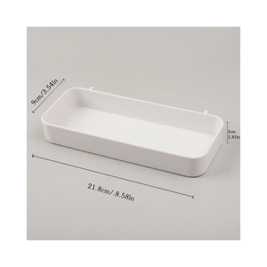 Wall-Mounted Pegboard Organizer with Hooks and Bins