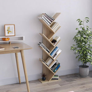 Arlo Tree-Style Bookshelf - 8-Tier Book Rack