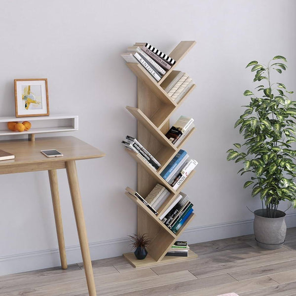 Arlo Tree-Style Bookshelf - 8-Tier Book Rack