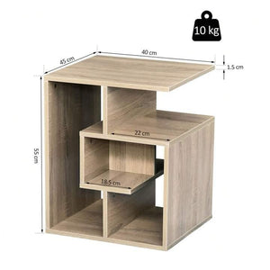 Vexa Side Table - Scandinavian Style Shelf Unit