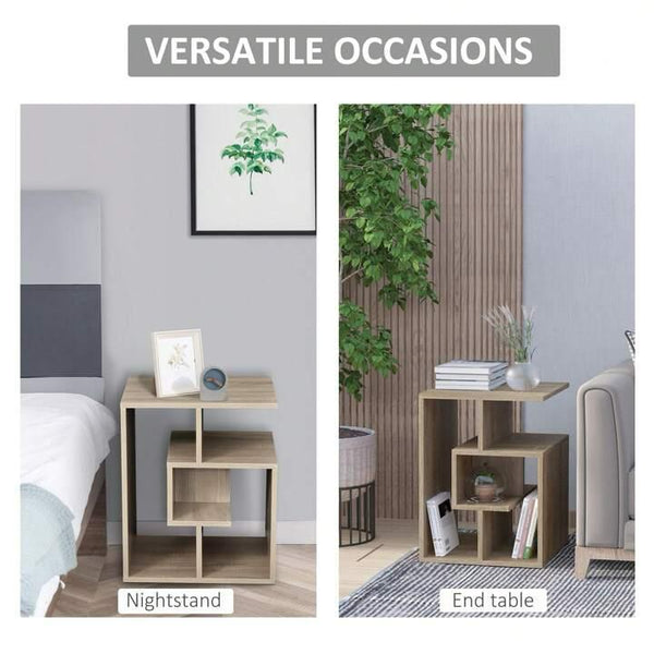 Vexa Side Table - Scandinavian Style Shelf Unit