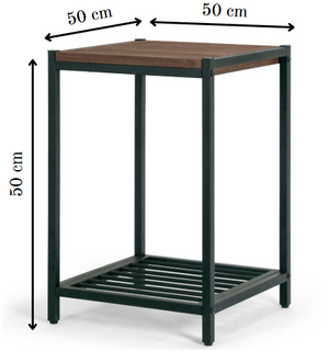 LoftEdge Industrial Side Table
