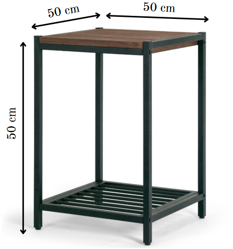 LoftEdge Industrial Side Table