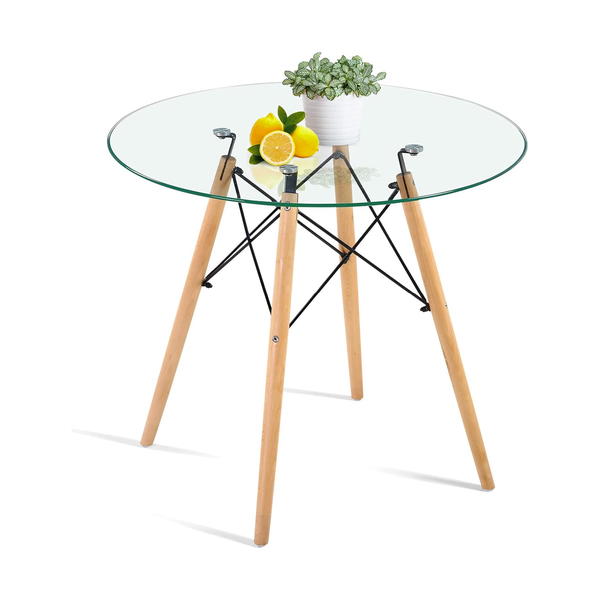 Round Glass Dining/Coffee Table