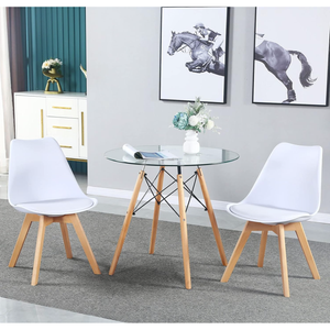 Round Glass Dining/Coffee Table