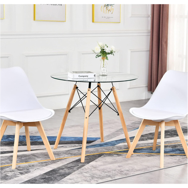 Round Glass Dining/Coffee Table