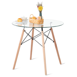 Round Glass Dining/Coffee Table