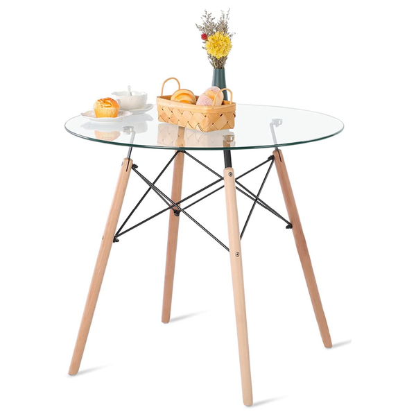 Round Glass Dining/Coffee Table